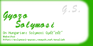 gyozo solymosi business card